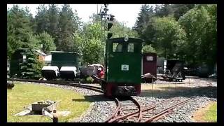 Waldbahn der Jenaer Eisenbahnfreunde in Lichtenhain [upl. by Obadias]