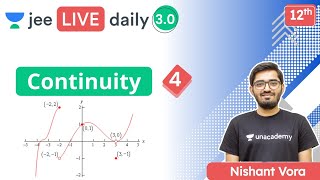 JEE Continuity L4  Unacademy JEE  JEE Maths  Nishant Vora [upl. by Renrag]