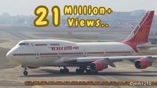 Air India Boeing 747 Early Rotation at Mumbai Airport  Plane Spotting at Mumbai Airport  jemi1210 [upl. by Gagliano]