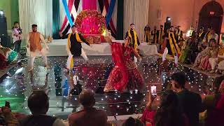 Tharti Hildi I Bhangra Performance I Pakistani Wedding I Eisha and Zain I Best Performance 2022 [upl. by Burgess]