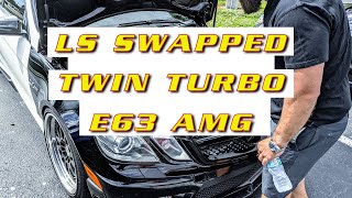 LS SWAPPED TWIN TURBO E63 AMG MOST INSANE AMG BUILD EVER LSXE63 [upl. by Ahsiel]