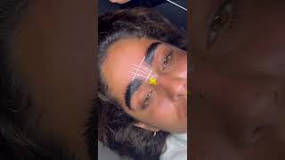 Brow lamination and mapping youtubeshorts shortvideo wax tint [upl. by Leelah]