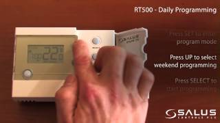 RT500 Programmable Room Thermostat operating instructions  Mr Central Heating [upl. by Nnel77]