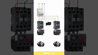 How to connect 2 pcs ac contactors and overload relays with a selector [upl. by Cacia489]