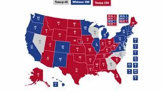 2024 Election Prediction  Gretchen Whitmer vs Donald Trump [upl. by Goulder827]