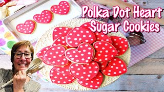 Polka Dot Heart Sugar Cookies [upl. by Fleisig875]