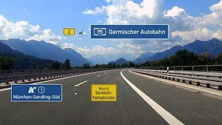 🇩🇪 B2  A95 AS MünchenSendlingSüd  GarmischPartenkirchen 35x [upl. by Vadnee]