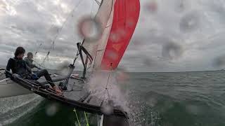 Columbus Day Regatta 2024 on a Nacra 17 – Full Foiling – Untidy [upl. by Priebe]