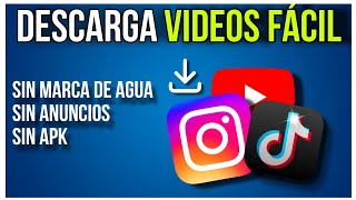 Como DESCARGAR videos De Internet Fácil Rápido y Seguro Sin APK  2024 [upl. by Faxen]