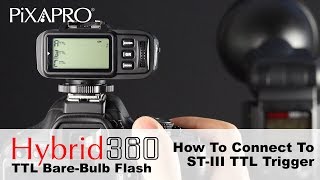 How to Sync your PiXAPRO STIII TTL Trigger With Your PiXAPRO HyBRID360 TTL Portable Flash [upl. by Ullyot]