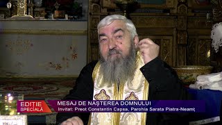 Preot CONSTANTIN CAPSA  MESAJ DE NASTEREA DOMNULUI [upl. by Yawnoc]