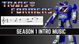 Transformers G1  Season 1 Intro Music Analysis Transcription [upl. by Accire]