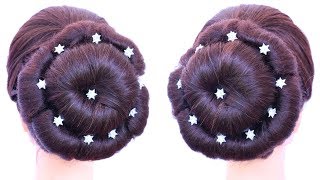 wedding updo for short hair  wedding guest hairstyle  easy hairstyles  juda hairstyle [upl. by Acirdna450]