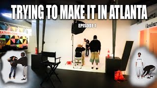 Trying to make it in Atlanta episode 1  Clothing Brand photo shoot biggest brands there [upl. by Linsk]