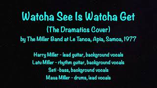 Watcha See Is Watcha Get  1977 The Dramatics Cover Audio [upl. by Ema]