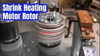 Fast Shrink Heating Motor Rotor  JLC60kW Induction Heating Machine [upl. by Nirmak]