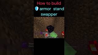 how to build armor stand swapper in minecraft minecraft armorstand shorts redstone swapper mc [upl. by Jimmy]