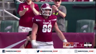 2019 American Football Highlights  Bucknell vs Temple [upl. by Ahsienyt]