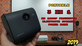 The Best Portable Projector 2019  Apeman M7 DLP  Bluetooth 3D LED Projector [upl. by Gaiser150]