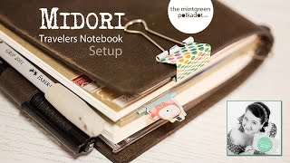 【Midori Travellers Notebook】 Setup english version [upl. by Eesac446]