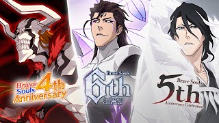 REACTING TO EVERY ANNIVERSARY TRAILER UP TO THE 7TH ANNIVERSARY Bleach Brave Souls [upl. by Idnahc652]