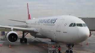 FLIGHT TURKISH AIRLINES PARISISTANBUL  AIRBUS A330200  ECONOMY CLASS  FULL FLIGHT [upl. by Enitsrik445]