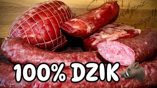 Wyroby z dzika🐗KIEŁBASA I SZYNKI😍 [upl. by Eive]