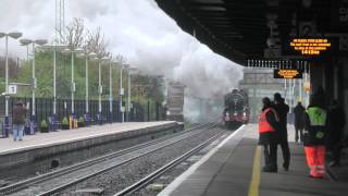 5043 storms through Didcot  The Great Britain V Day 9 290412 [upl. by Bainter]