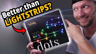 How To Install LEDs Around An Entire Room 🌟Twinkly Dots Review [upl. by Akinohs384]