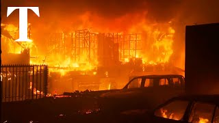 At least 99 dead as wildfires tear through Chile [upl. by Giffard112]