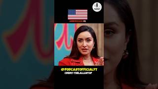 Shraddha kapoor talk american british amp french accent justinbieber song viralvideo youtube [upl. by Ettennal922]