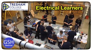 Level 1 and 2 Learners in the Electrical Workshop at Tresham College [upl. by Lohse]