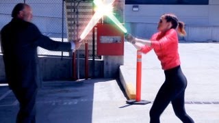 SUPERHEROES  Lightsaber Duel Allison Geddie Music Video [upl. by Gnok]