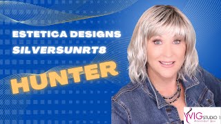 Estetica Designs HUNTER Wig Review  SilverSunRT8  CRAZY WIG LADY [upl. by Marnia]