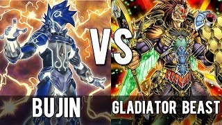 Bujins VS Gladiator Beasts  Yugioh Duel [upl. by Assirral]