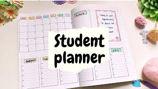 How to make a monthly planner using notebook  student monthly planner layout ideas 💡 [upl. by Drehcir]