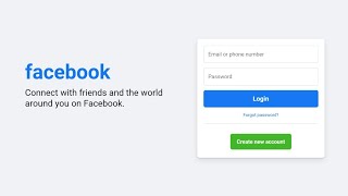 How to Create a Facebook Page Using HTML and CSS [upl. by Trey]