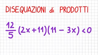 DISEQUAZIONI di PRODOTTI 4 di 5  DT25 [upl. by Madda]