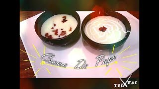 Crema de Papa con Tocino  Facil de Hacer [upl. by Feetal38]