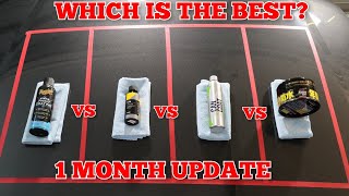 Whats The Best 1 Month Update Gyeon Can Coat v Meguiars Hybrid Coating v Carpro Lite v Fusso Coat [upl. by Eboj]