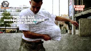 Freestyle voetbal leren de Tshirt truc TUTORIAL [upl. by Hayarahs]