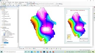 Creación mapa de ISOTERMA Temperatura en ArcGIS [upl. by Nnazus434]