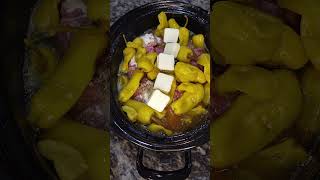 Mississippi Pork Roast crockpot recipe cooking easyrecipe shorts cooking [upl. by Merlin135]