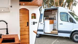 Luxury Van Conversion  YOU could AFFORD THIS w College rent   The BETTER OPTION FOR STUDENTS [upl. by Gibbon]