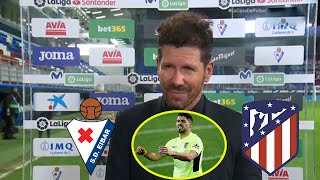 Eibar vs Atletico Madrid 12 PostMatch Diego Simeone Interview [upl. by Eittap902]