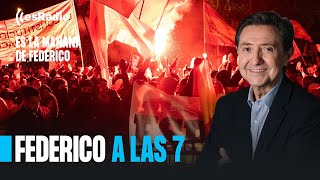 Federico a las 7 Los ultras revientan las manifestaciones contra la amnistía [upl. by Snave924]