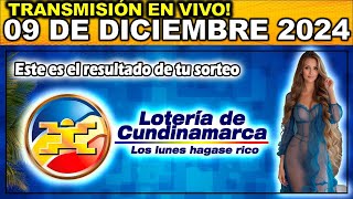 LOTERIA DE CUNDINAMARCA último sorteo del LUNES 09 de diciembre de 2024 [upl. by Ujawernalo380]