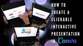 How to Create an Clickable Interactive Presentation using Hyperlinks in Canva [upl. by Triplett]