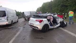 21072018  4 Tote bei katastrophaler Massenkarambolage auf der A81 bei Ahorn [upl. by Eirotal]