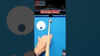 Billiards basics🎱Spin shots✅billiards pooltrickshot tipsyoutube [upl. by Waldman]